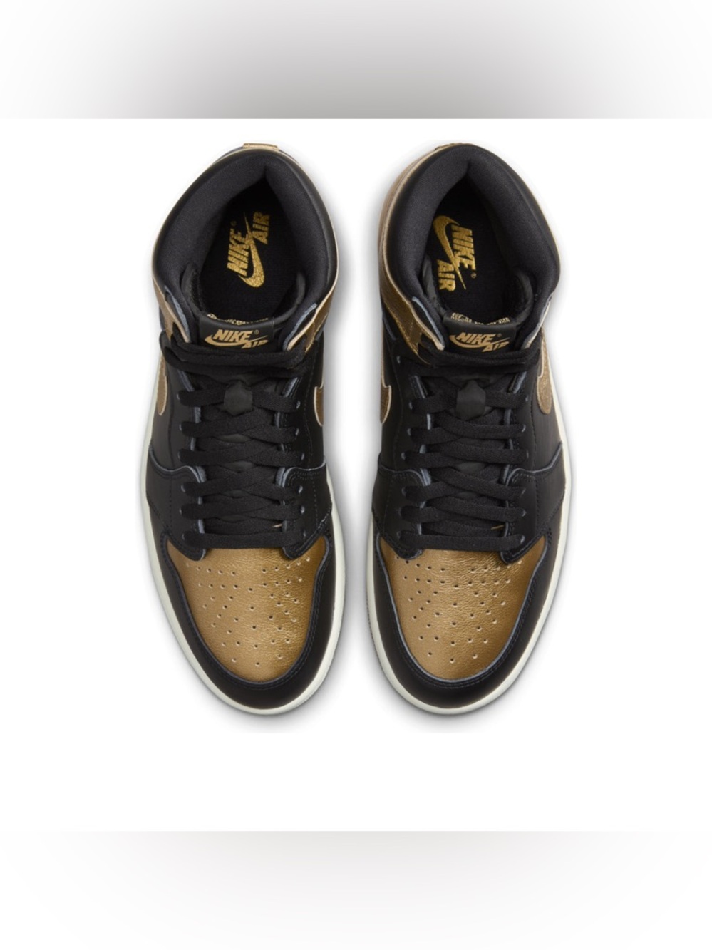 🆕 Nike Air Jordan 1 Retro High OG Black Gold Men’s Size 15 NIB 🔥 HOT DEAL - Picture 7 of 8